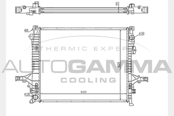 Radiator, engine cooling (104384)