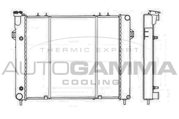 Radiator, engine cooling (103808)