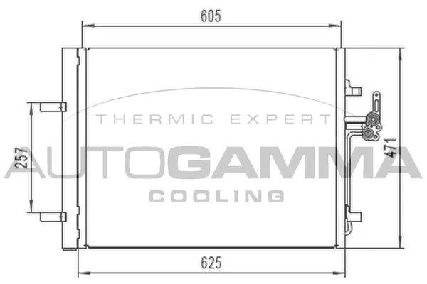 Condenser, air conditioning (105308)