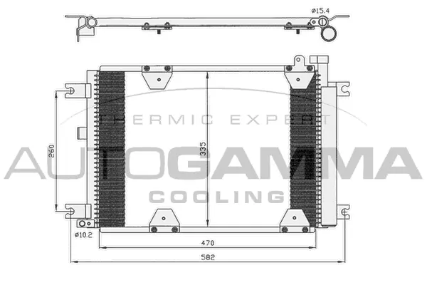 Condenser, air conditioning (105027)