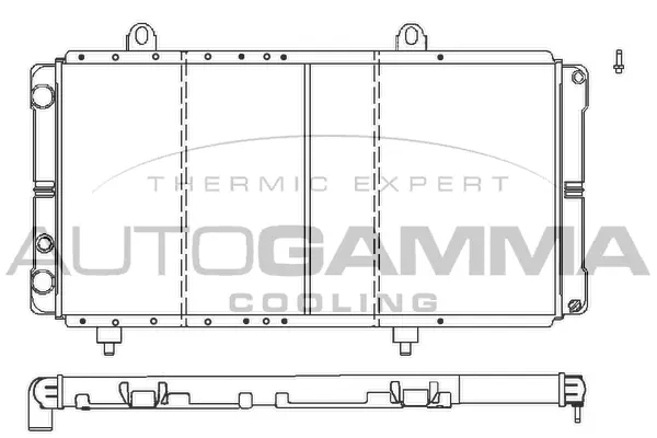 Radiator, engine cooling (100026)