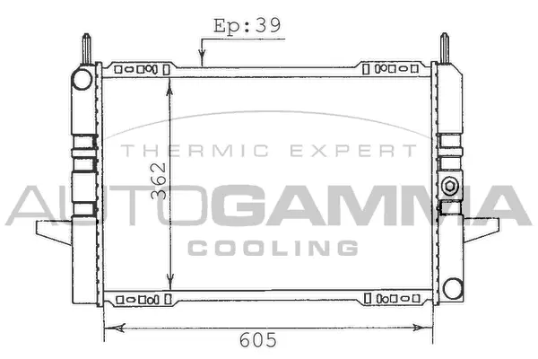 Radiator, engine cooling (100391)