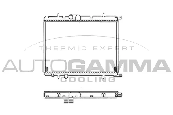 Radiator, engine cooling (103107)
