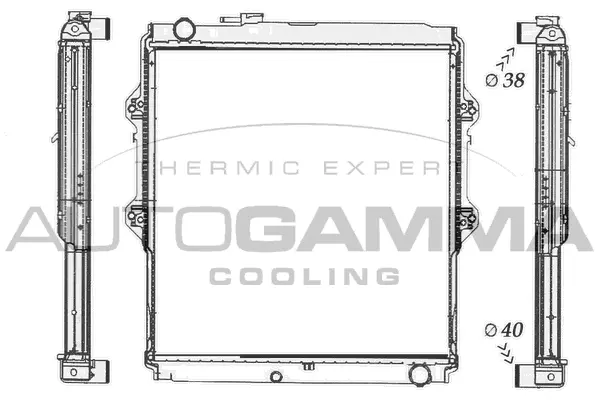 Radiator, engine cooling (105779)