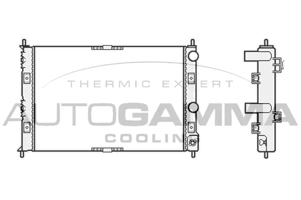 Radiator, engine cooling (102863)
