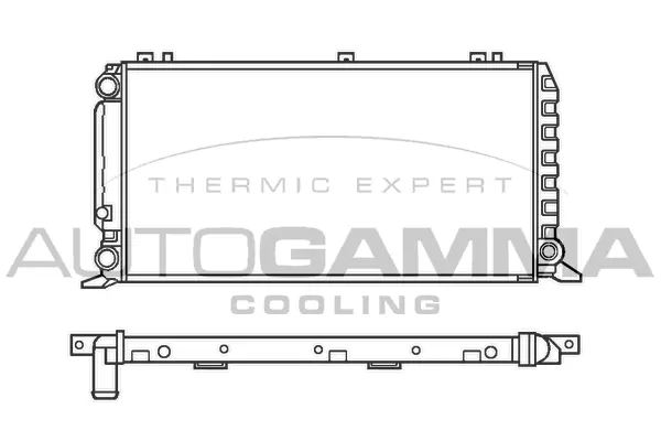 Radiator, engine cooling (100047)
