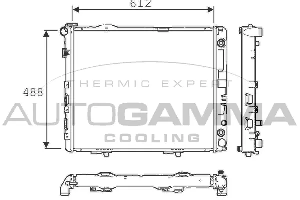 Radiator, engine cooling (101335)