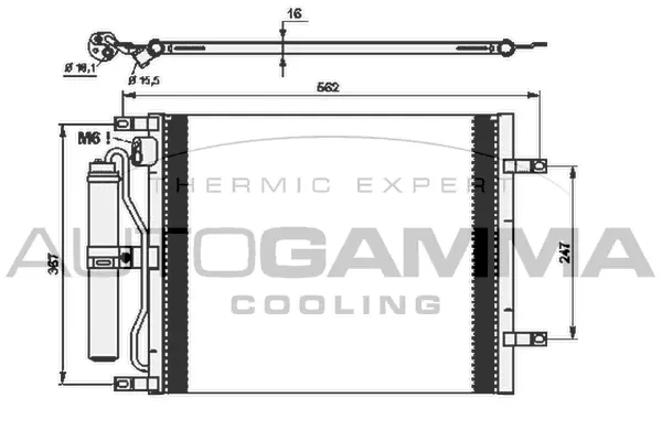 Condenser, air conditioning (105085)