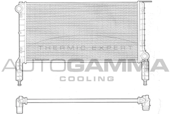 Radiator, engine cooling (102964)