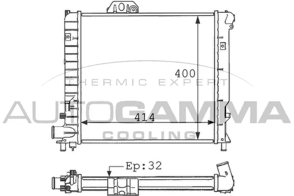 Radiator, engine cooling (100940)