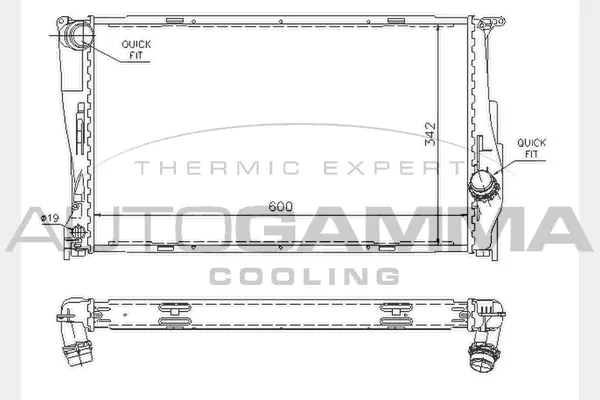 Radiator, engine cooling (104626)