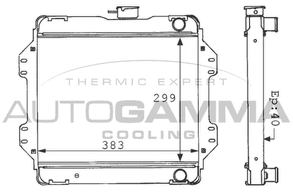 Radiator, engine cooling (100945)