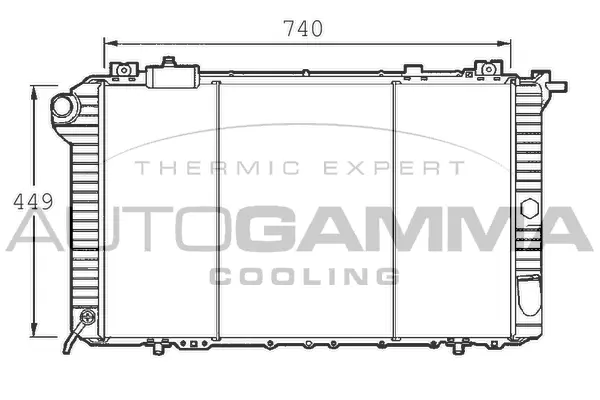 Radiator, engine cooling (101384)