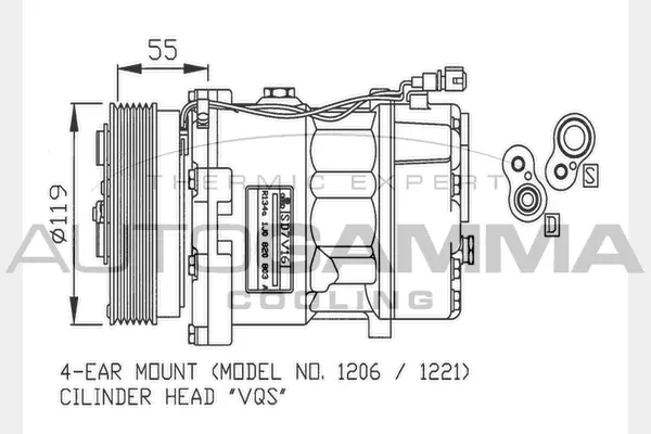 Compressor, air conditioning (108023)