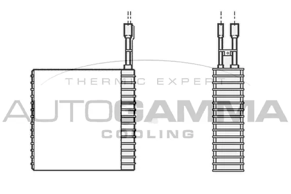 Evaporator, air conditioning (112138)