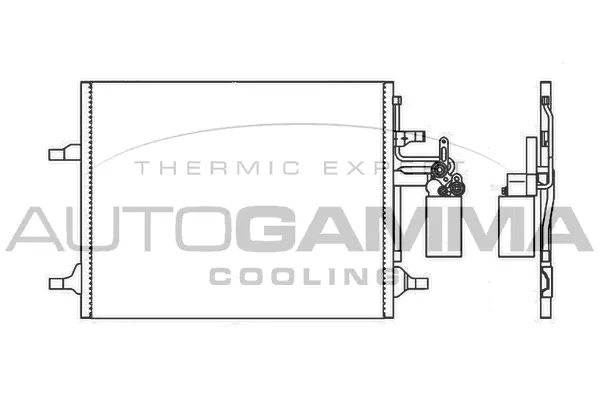 Condenser, air conditioning (105958)