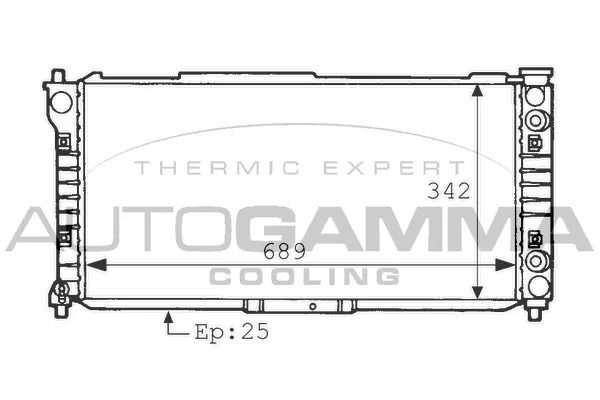 Radiator, engine cooling (101130)