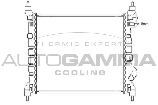 Radiator, engine cooling (105986)