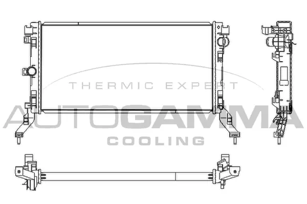 Radiator, engine cooling (107536)
