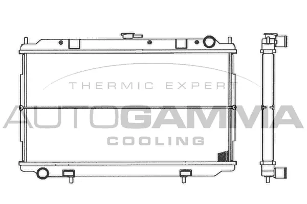 Radiator, engine cooling (103050)