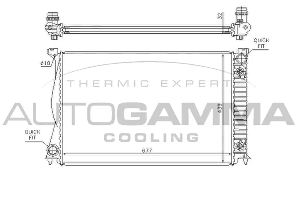 Radiator, engine cooling (104249)