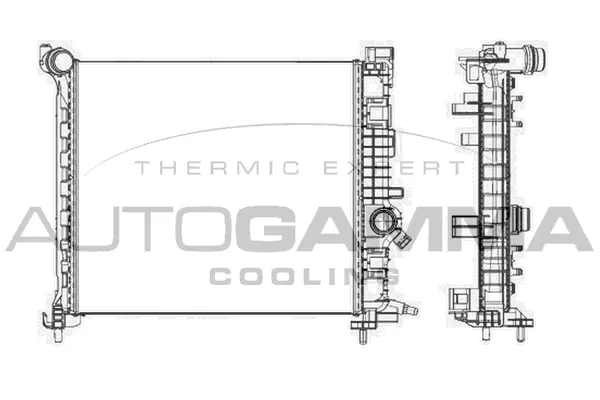 Radiator, engine cooling (105621)