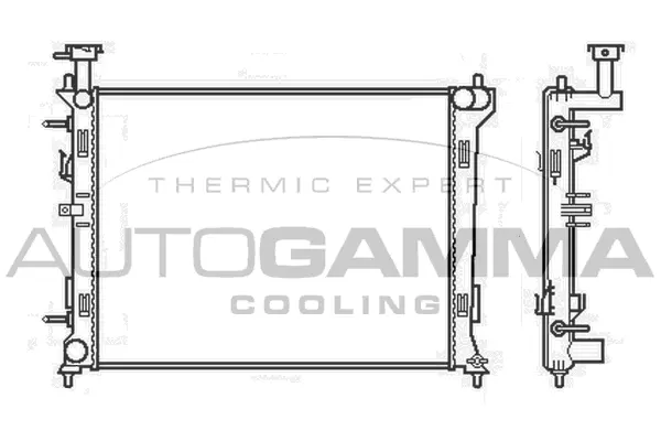 Radiator, engine cooling (105805)