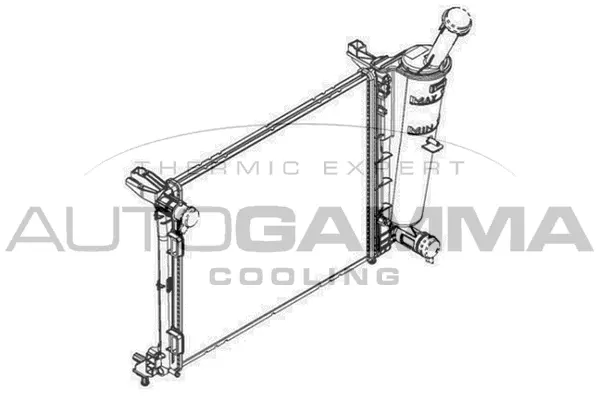 Radiator, engine cooling (107100)