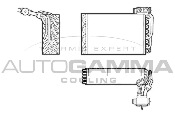 Evaporator, air conditioning (112047)