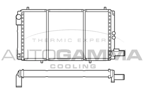 Radiator, engine cooling (100165)