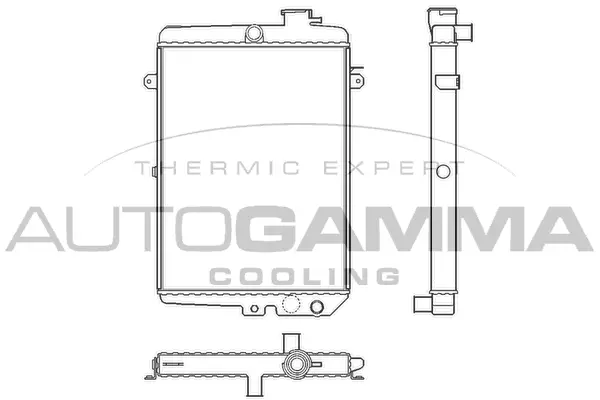 Radiator, engine cooling (100038)