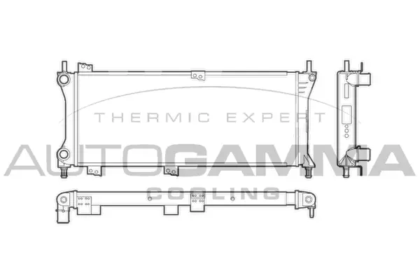 Radiator, engine cooling (103413)