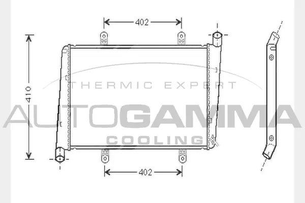 Radiator, engine cooling (104752)