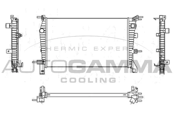 Radiator, engine cooling (107538)