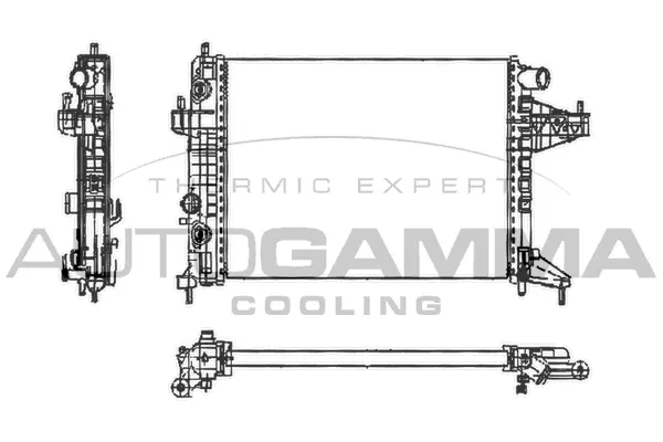 Radiator, engine cooling (102848)