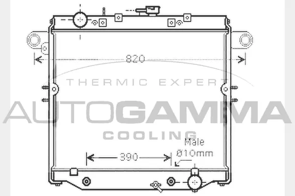 Radiator, engine cooling (104739)