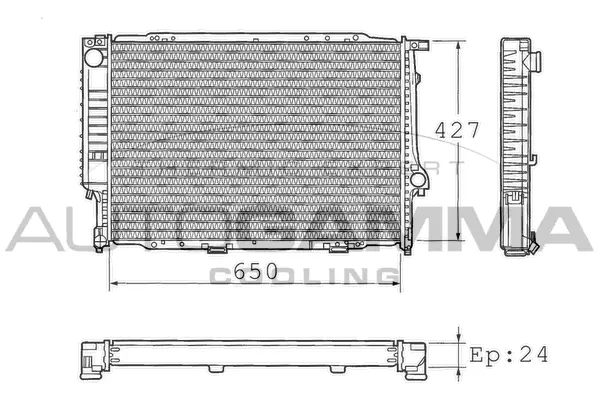 Radiator, engine cooling (101367)