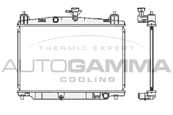 Radiator, engine cooling (105164)