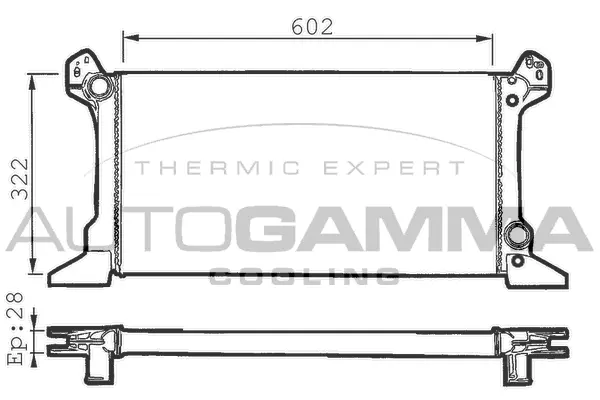Radiator, engine cooling (100392)
