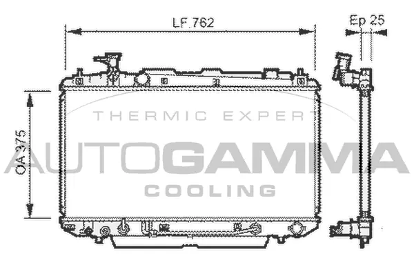 Radiator, engine cooling (104567)