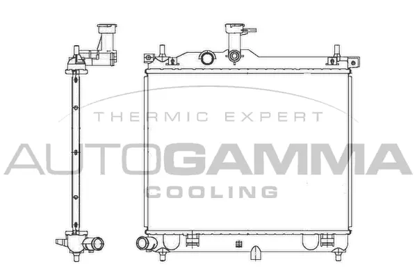 Radiator, engine cooling (105750)