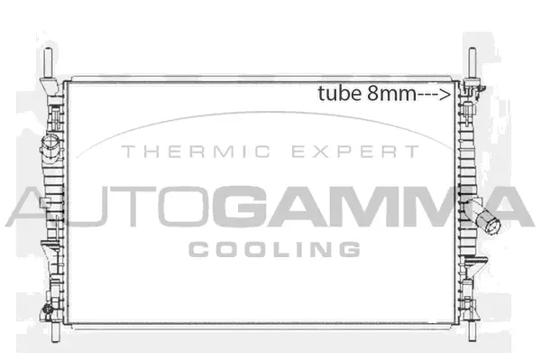 Radiator, engine cooling (107593)