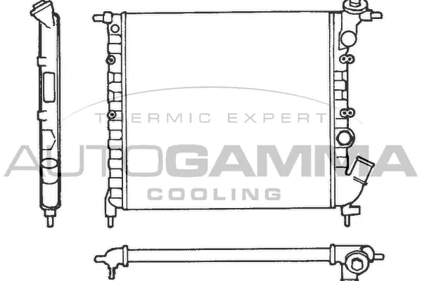 Radiator, engine cooling (100848)