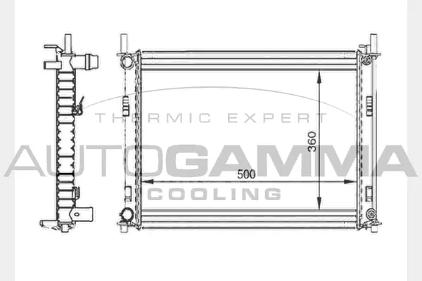 Radiator, engine cooling (103418)