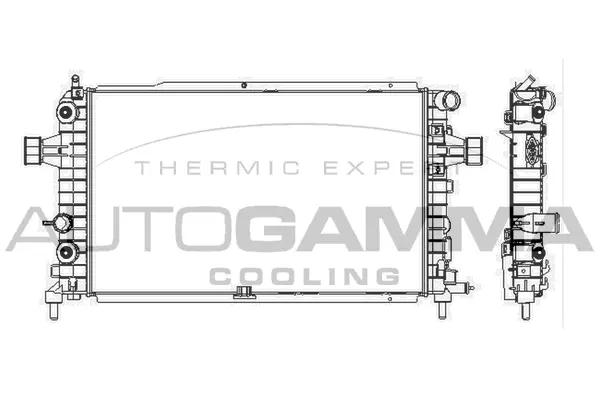 Radiator, engine cooling (105772)