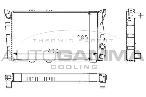 Radiator, engine cooling (100966)