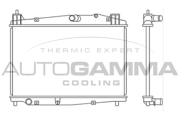 Radiator, engine cooling (105695)