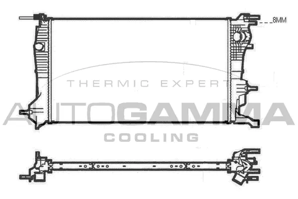 Radiator, engine cooling (105217)