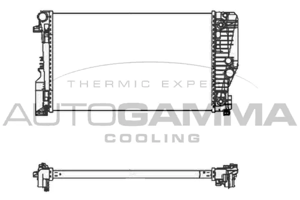 Radiator, engine cooling (105405)