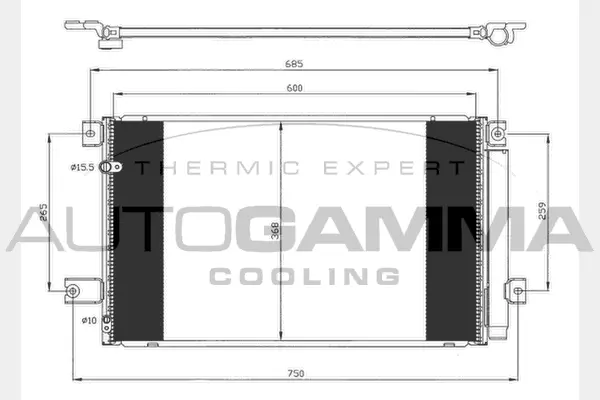 Condenser, air conditioning (104445)